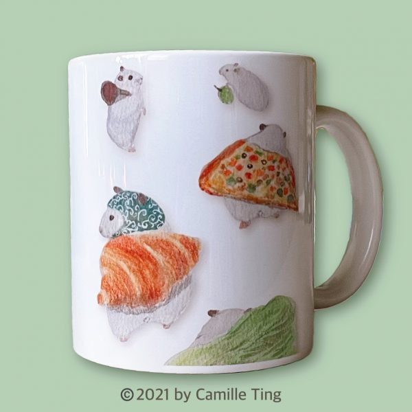 Sneaky Hamster Mug｜倉鼠小偷咖啡杯｜ハムスター泥棒