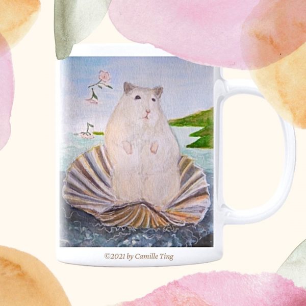 美美維納斯（預購）倉鼠咖啡杯｜The Birth of Mei Mei (Preorder) art mug