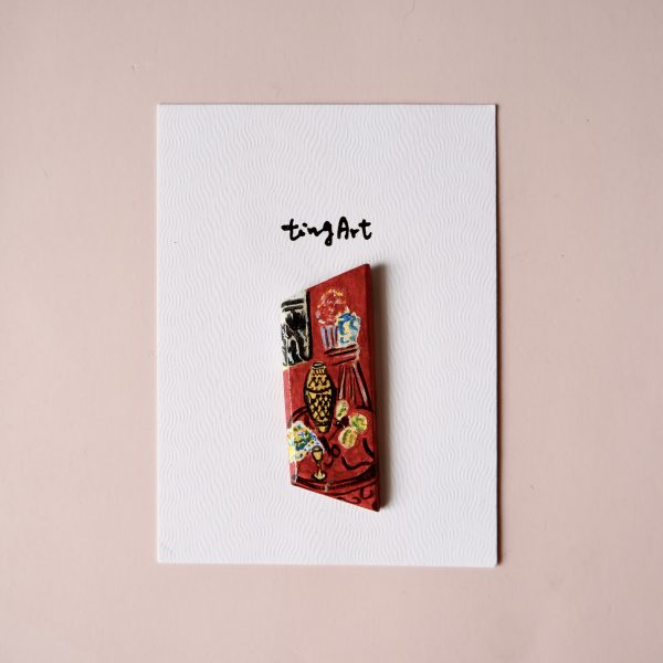 Henri Matisse Art Brooch | 馬蒂斯名畫別針 手作繪製