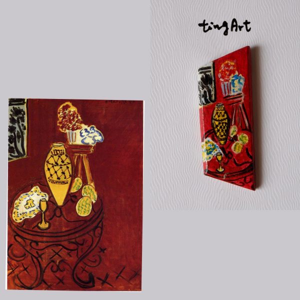 Henri Matisse Art Brooch | 馬蒂斯名畫別針 手作繪製：圖片 2