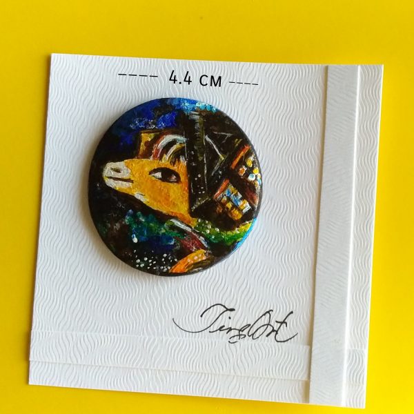 Marc Chagall tiny paintings 名畫別針｜handmade brooches