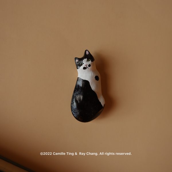喵黛麗赫本貓咪別針 Meowdrey Hepburn Cat Brooch handmade by Camille Ting：圖片 5