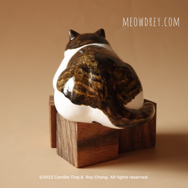 蝶面貓 雕塑桌面擺設- 喵黛麗 Butterfly Nose Cat Sculpture - Camille Ting：圖片 8