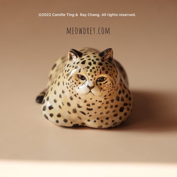 大豹 獵豹貓 雕塑桌面擺件  Cheetah Cat Sculpture - Camille Ting：圖片 3
