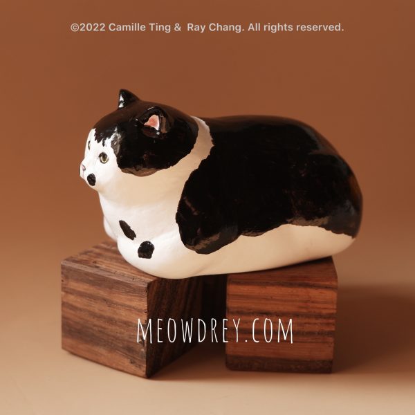 喵黛麗肥貓 Meowdrey Hepburn Cat Sculpture - Camille Ting：圖片 6