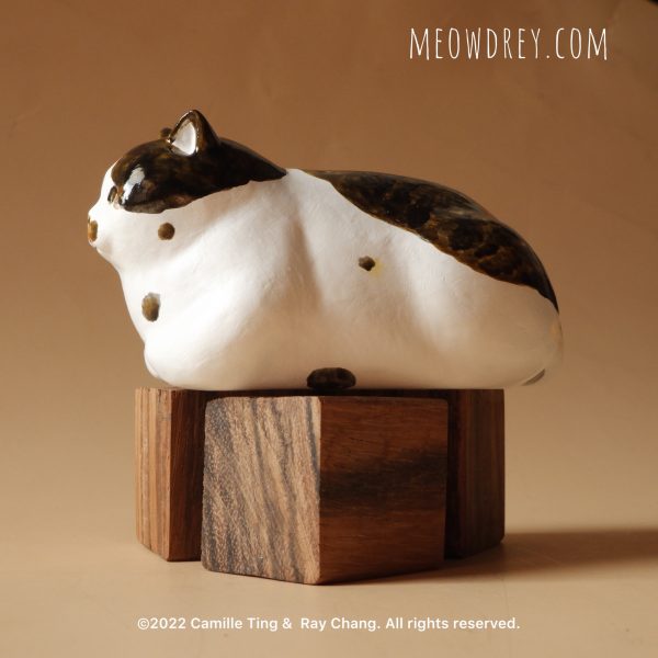 蝶面貓 雕塑桌面擺設- 喵黛麗 Butterfly Nose Cat Sculpture - Camille Ting：圖片 6