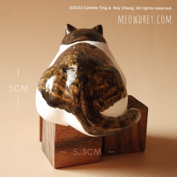 蝶面貓 雕塑桌面擺設- 喵黛麗 Butterfly Nose Cat Sculpture - Camille Ting：圖片 5