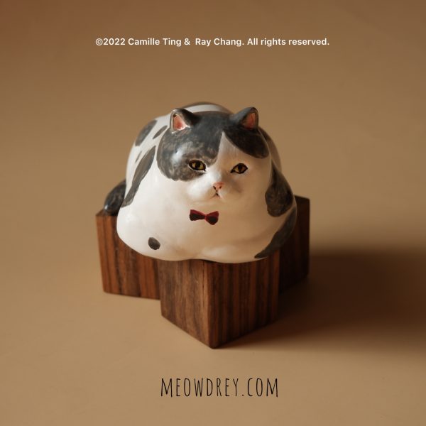 紳士貓 Gentleman Bicolor Cat Sculpture - Camille Ting  （喵黛麗）：圖片 3
