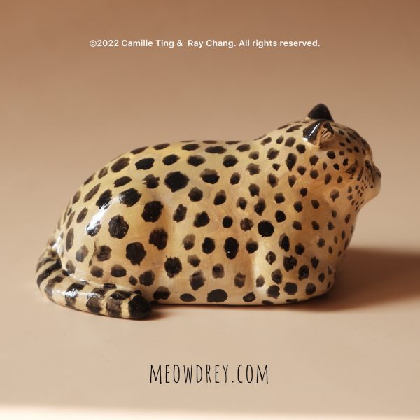 大豹 獵豹貓 雕塑桌面擺件  Cheetah Cat Sculpture - Camille Ting：圖片 7