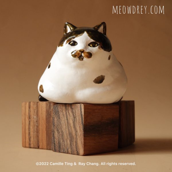 蝶面貓 雕塑桌面擺設- 喵黛麗 Butterfly Nose Cat Sculpture - Camille Ting：圖片 9
