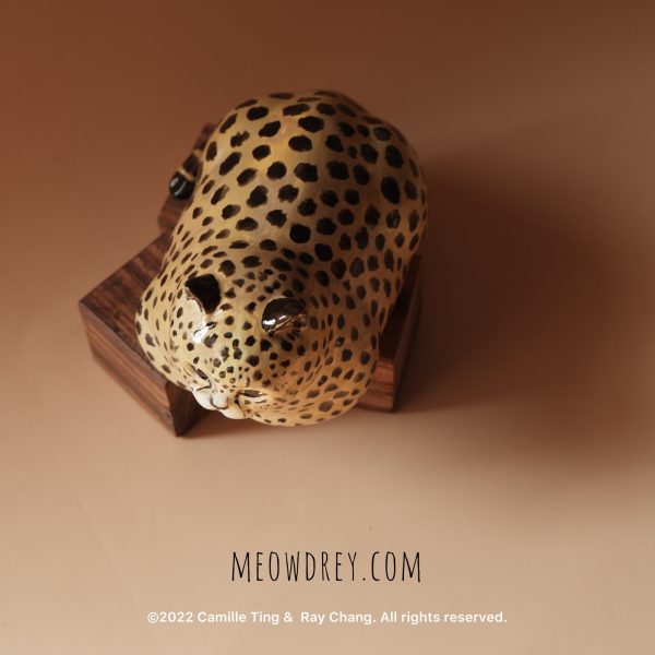 大豹 獵豹貓 雕塑桌面擺件  Cheetah Cat Sculpture - Camille Ting：圖片 4