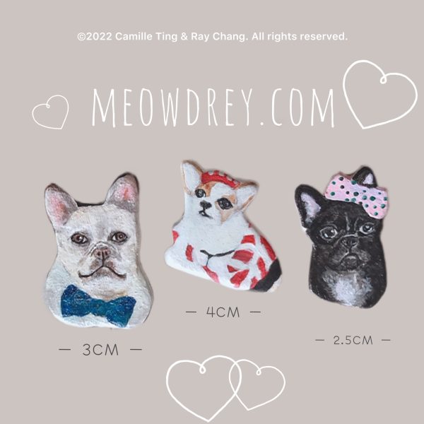 客製狗狗貓咪紀念別針｜純手作 Custom Your Own Dog’s Brooch