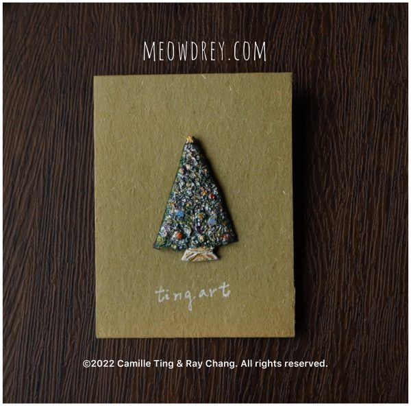 聖誕樹手作別針 Handmade Christmas Tree brooch - rAe：圖片 2