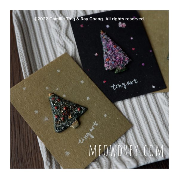 【1組3枚】聖誕樹手作別針｜【Bundle】3 * Christmas tree handmade brooch - rAe  (free shipping)：圖片 4