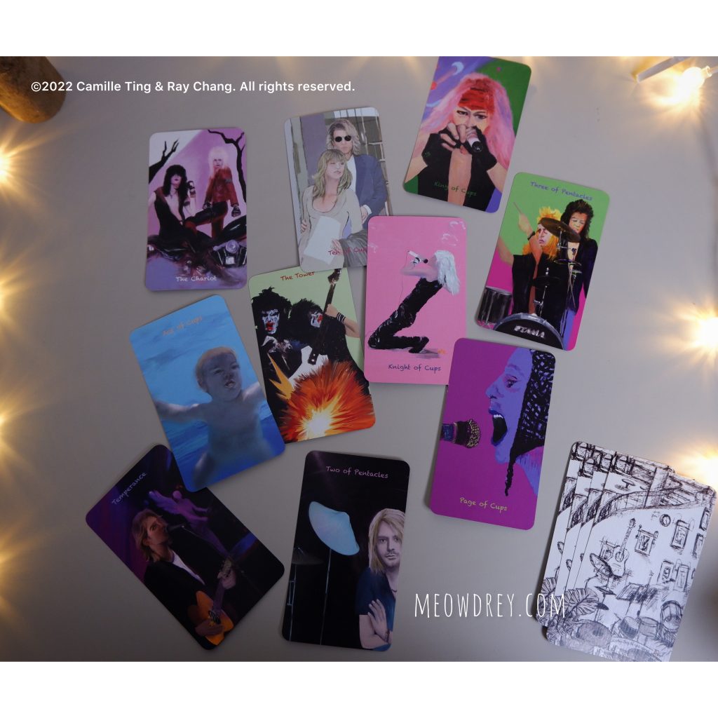 Rock Tarot A Unique Deck Honoring the Legends of Music Meowdrey 喵黛麗塔羅