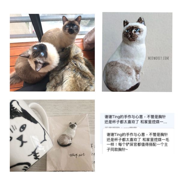 （立體別針）客製｜專屬｜寵物紀念別針｜純手工訂做 - Camille Ting （喵黛麗）：圖片 5