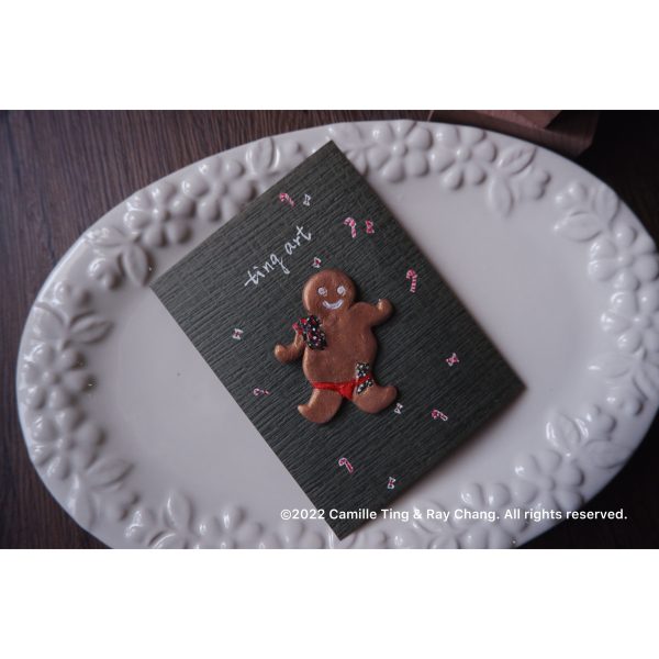 丁字褲薑餅人手作別針｜Gingerbread Man in Thong  - rAe