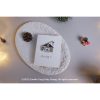 奶油氛圍聖誕小屋 Creamy Christmas House Handmade Brooch - rAe