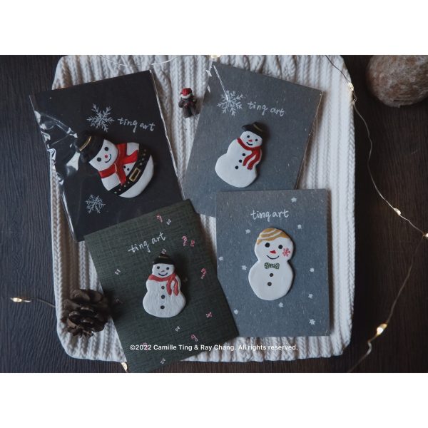 雪人別針組合（4枚）｜Snowmen brooches 【bundle】 4 brooches - rAe
