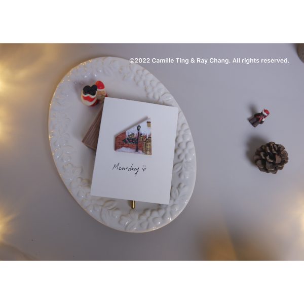 橘粉色 聖誕小屋｜手作別針 Christmas House | handmade brooch - rAe：圖片 2