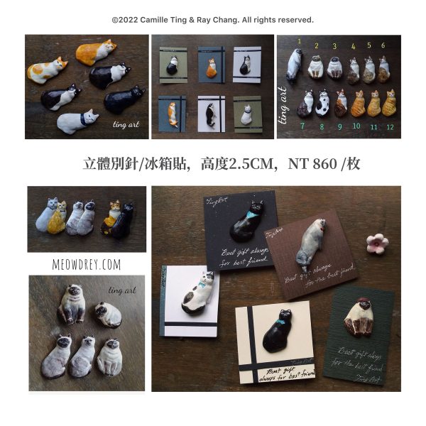 （立體別針）客製｜專屬｜寵物紀念別針｜純手工訂做 - Camille Ting （喵黛麗）：圖片 9