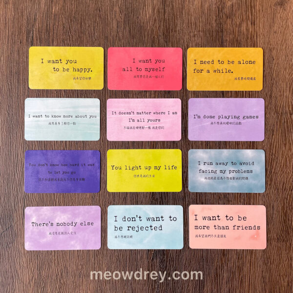 【預訂】真心話卡 Message Oracle Cards【PREORDER】Heart to Heart Oracle | Unspoken words, twin flame oracle cards：圖片 4